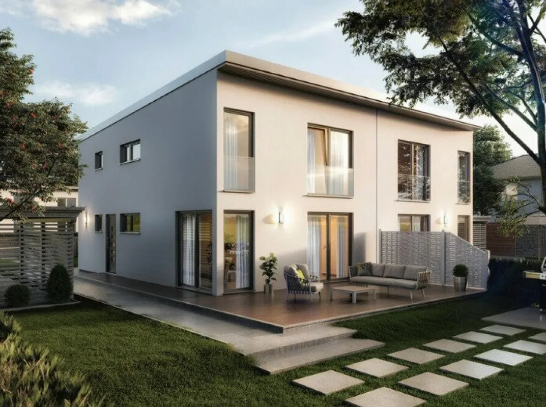 Neues Zuhause in Vorarlberg - Doppelhaushälfte mit Garten, Terrasse & Erstbezug! Min 135.000 Wohnbauförderung. (Haus A - Links) - Bild 1