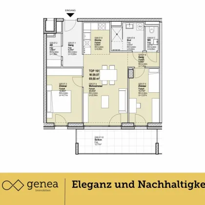 AKTION 50/50 | Grünes Wohnen in Esplanade 7 | Luxuriöse Wohnungen mit Balkon | Provisionsfrei - Bild 2