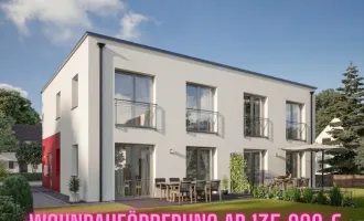 Traumhaftes Doppelhaus in Götzis - Erstbezug mit Garten, Terrasse & modernster Ausstattung für 672.725 €! mit min. 135.000 Wohnbauförderung ( Haus A Links)