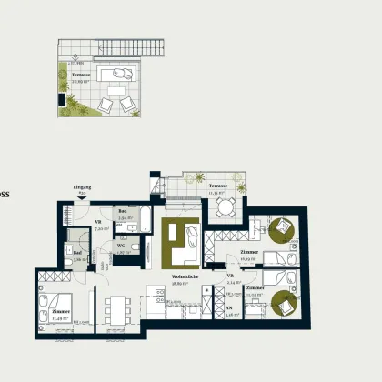 4-ZIMMER DG WOHNUNG MIT ROOFTOPTERRASSE - Bild 2