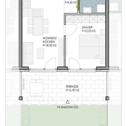 2-Zimmer-Gartenwohnung, Baumkirchen - Bild 2