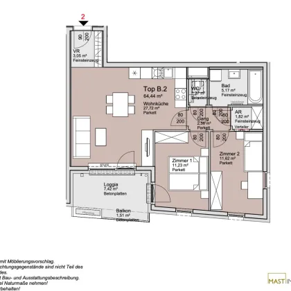 *Ende 2026* Provisionsfreie 3-Zimmer Wohnung unweit der Alten Donau! - Bild 3
