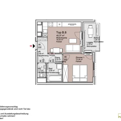 *Ende 2026* Provisionsfreie 2-Zimmer Wohnung mit Loggia! - Bild 2