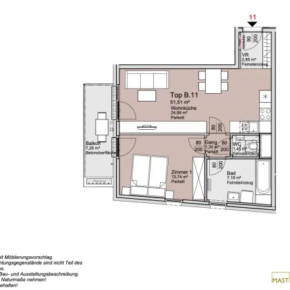 *Ende 2026* Provisionsfreie 2-Zimmer Wohnung unweit des Donauzentrums! - Bild 2