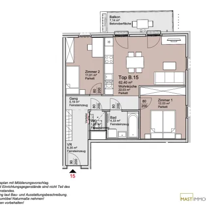 *Ende 2026* Provisionsfreie 3-Zimmer Wohnung unweit der Alten Donau! - Bild 2