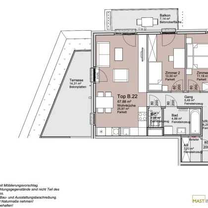 *Ende 2026* Provisionsfreie 3-Zimmer Wohnung mit rund 22qm Freifläche! - Bild 2