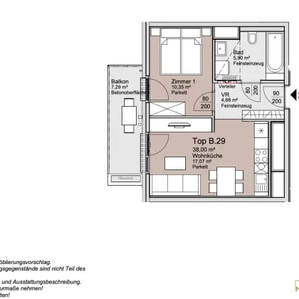 *Ende 2026* Provisionsfreie 2-Zimmer Wohnung im 4. Liftstock! - Bild 2