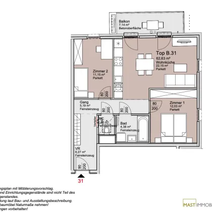 *Ende 2026* Provisionsfreie 3-Zimmer Wohnung im 4. Stock! - Bild 2