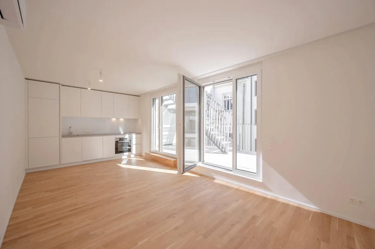 ASG IV-Qualitatives Wohnen in urbaner Lage: hochwertiger 2-Zimmer Dachgeschoss-ERSTBEZUG mit 4 Terrassen! Provisionsfrei - Bild 1