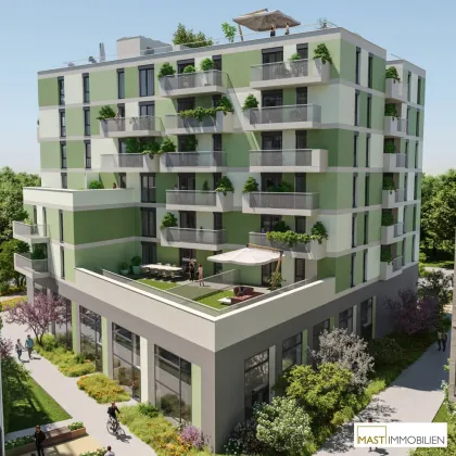 *Absolutes Unikat* Provisionsfreie 5-Zimmer Dachgeschosswohnung mit über 160 qm Freifläche unweit des Donauzentrums! - Bild 3