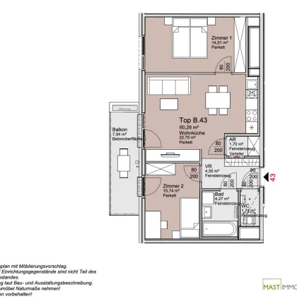 Provisionsfreie 3-Zimmer Dachgeschosswohnung unweit des Donauzentrums! - Bild 2