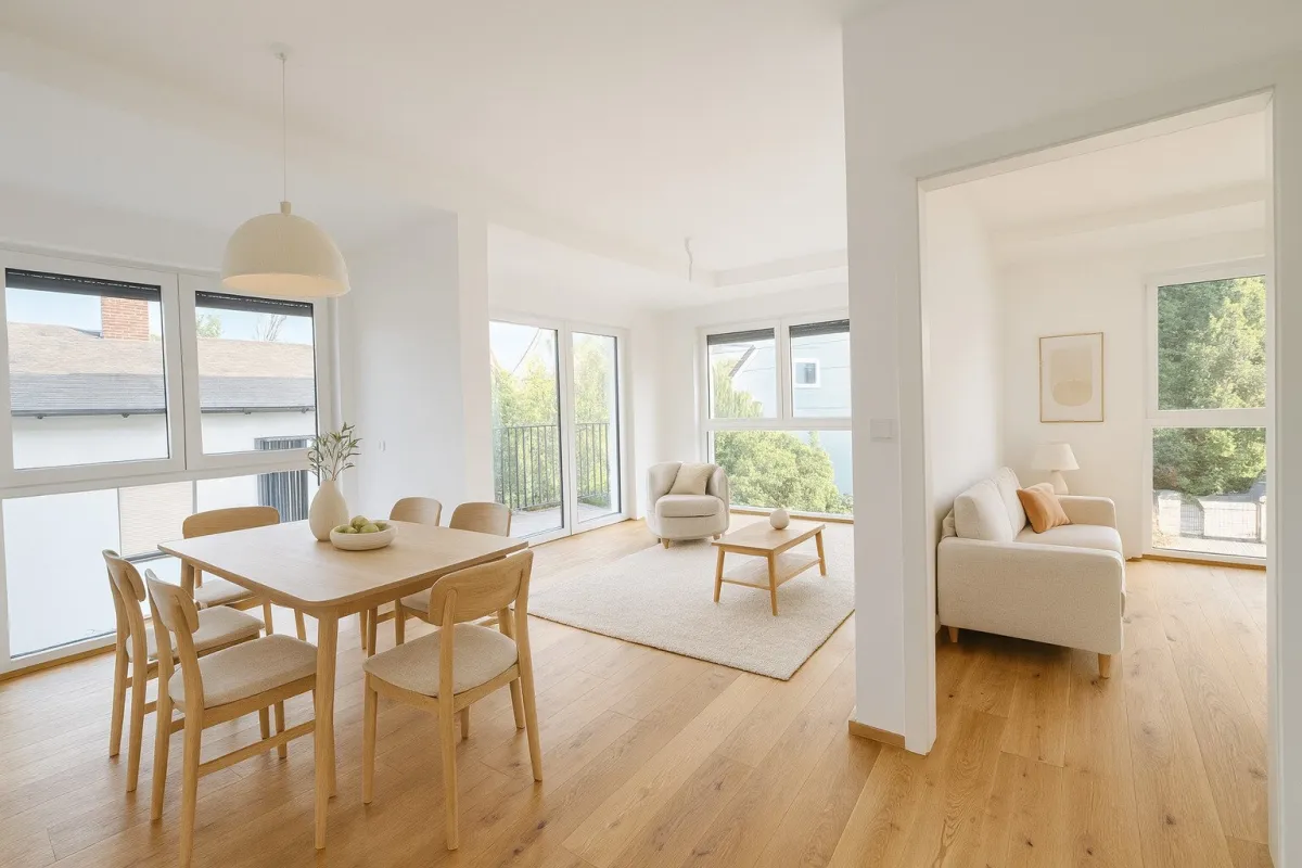 BALKON-ERSTBEZUG - Neubau - BJ 2024 - 2 Zimmer - ca. 50m² gew. NFL - KLIMA - Einbauküche - Balkon - Garage (optional) - Baurecht - Bild 1