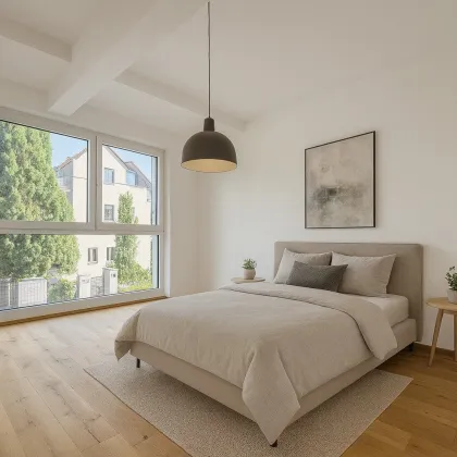 BALKON-ERSTBEZUG - Neubau - BJ 2024 - 2 Zimmer - ca. 50m² gew. NFL - KLIMA - Einbauküche - Balkon - Garage (optional) - Baurecht - Bild 3