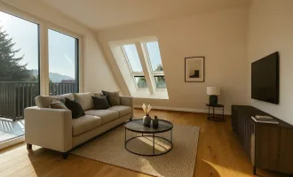 ERSTBEZUG - Moderne Dachgeschosswohnung - ca. 64m² NFL - 2 Zimmer - Klima - Garage (optional) - 2 Terrassen - Grünruhelage