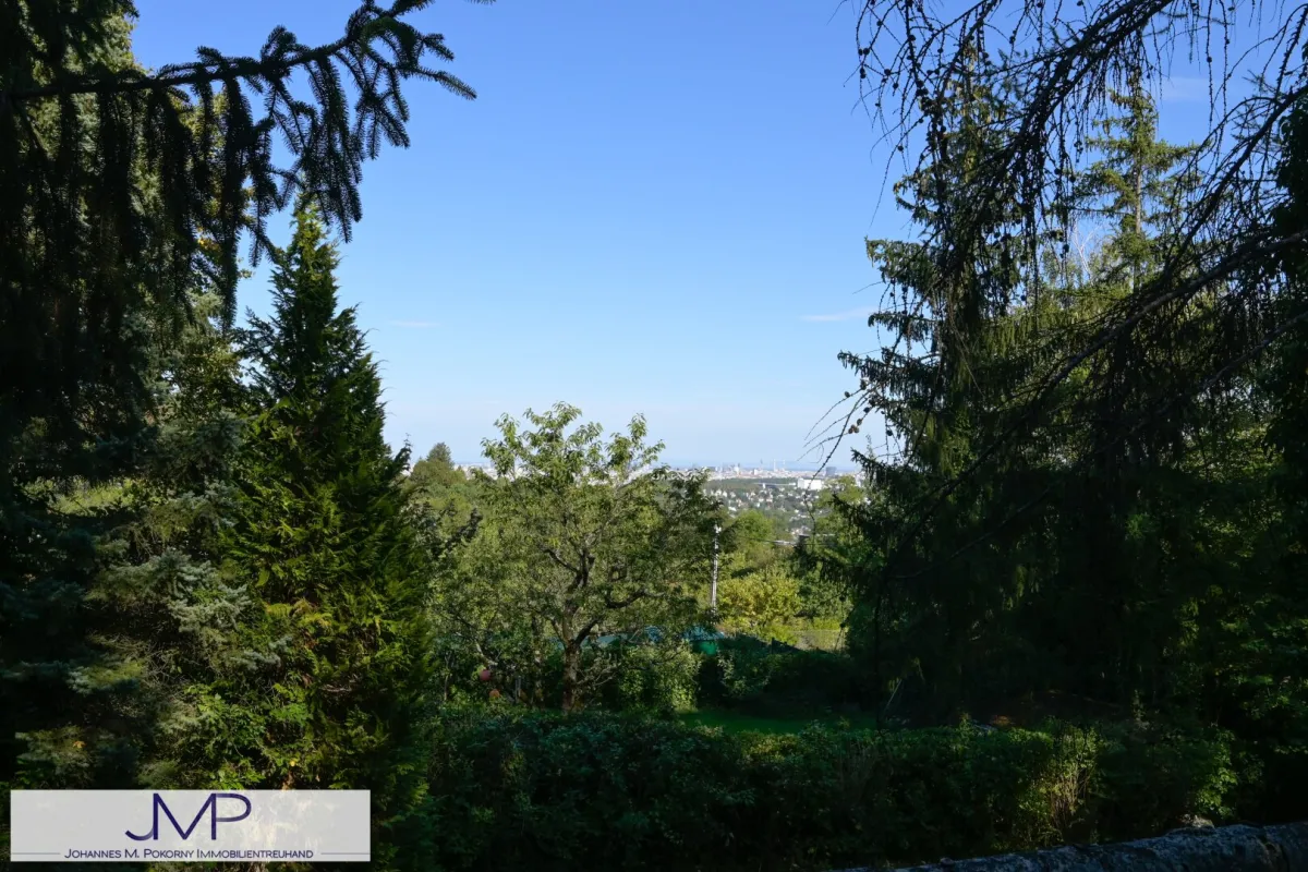 Schöner Kleingarten-Baugrund mit eigener PKW Zufahrt und Wienblick! - Bild 1