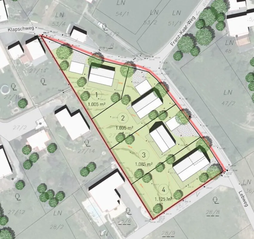 4 einzigartige Baugrundstücke in Ehrenhausen an der Weinstraße! *Provisionfrei* - Bild 1