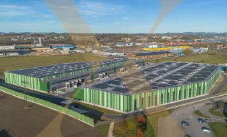 NEUBAU - Lager-/Produktionshalle (optional mit Büroflächen) in Enns/Ennshafen zu vermieten!