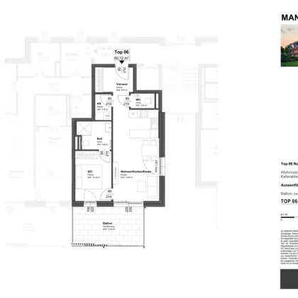 Mandlgasse 5, Top 06: 3-Zimmer-Wohnung mit XL Balkon - Bild 2