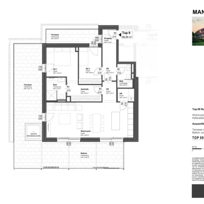 Mandlgasse 5, Top 09: Exklusive 3-Zimmer-Penthouse Wohnung mit XL Terrasse - Bild 2