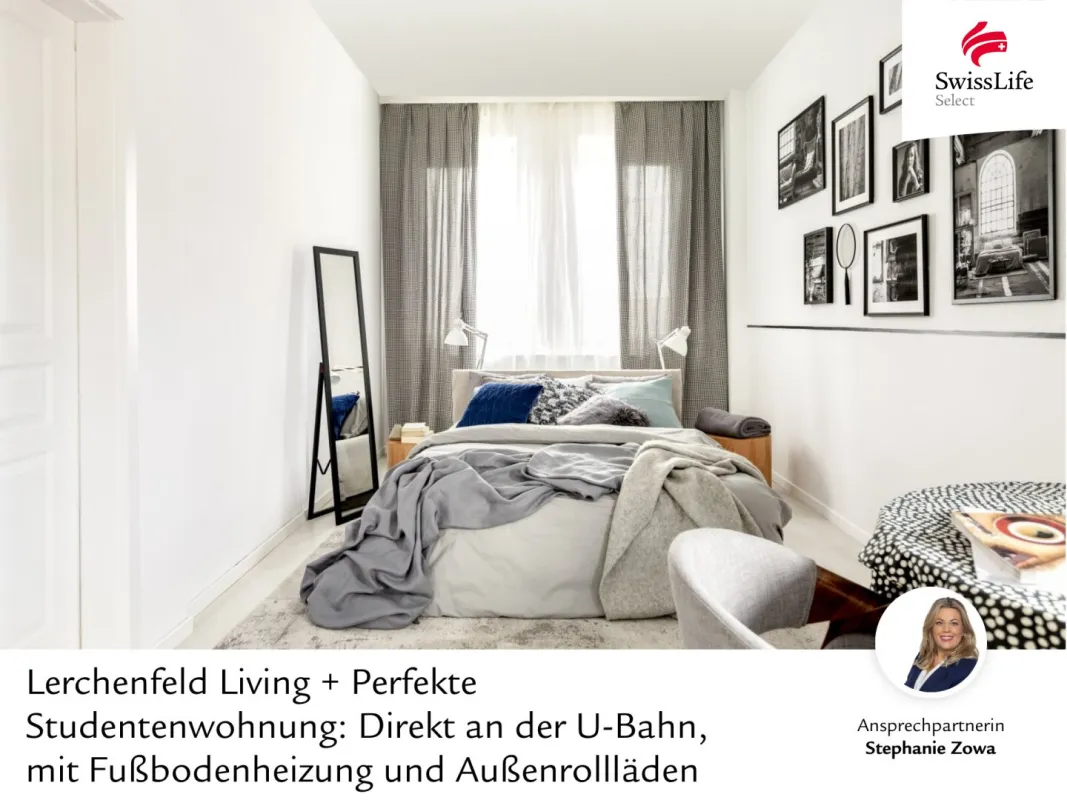 + Lerchenfeld Living + Perfekte Studentenwohnung: Direkt an der U-Bahn, mit Fußbodenheizung und Außenrollläden - Bild 1