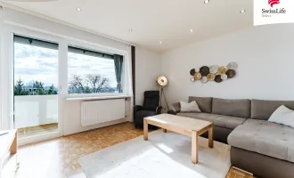 Wohnen mit Weitblick | Schöne, helle 4-Zimmer-Wohnung mit Loggia und Traunsteinblick