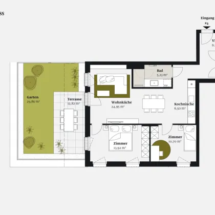 URBANES WOHNEN IM NEUBAU MIT EXKLUSIVEM STADTGARTEN - Bild 2