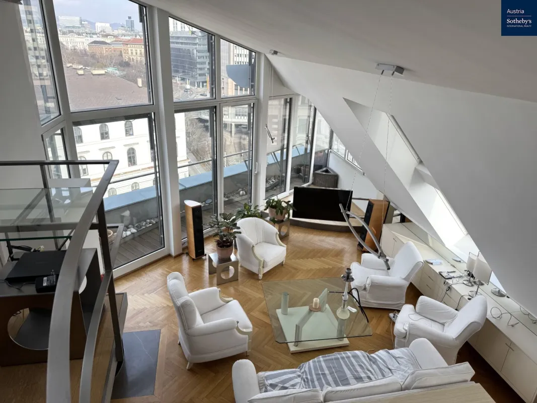 Exklusives Dachgeschoß mit atemberaubendem Stadtblick in Toplage - 232m² Wohnfläche in 1030 Wien - Bild 1