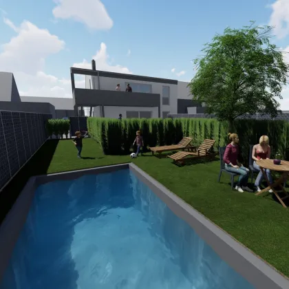 BAUBEGINN BEREITS ERFOLGT !!! Exklusive Erstbezug-Wohnung in Linz, Oberösterreich - mit Garten zum Wohlfühlen! - Bild 2