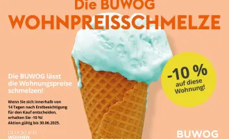 -10% BUWOG WOHNPREISSCHMELZE! PROVISIONSFREIE 3-ZIMMER DG-WOHNUNG MIT GROSSER TERRASSE IN DER FORSTHAUSGASSE!