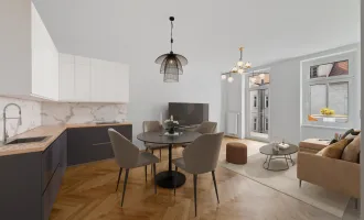 INITIATIVE TOP 100 - RAUS AUS GAS | perfekt geplante 3-Zimmer Altbauwohnung mit Balkon nahe dem Augarten | Top 2/9