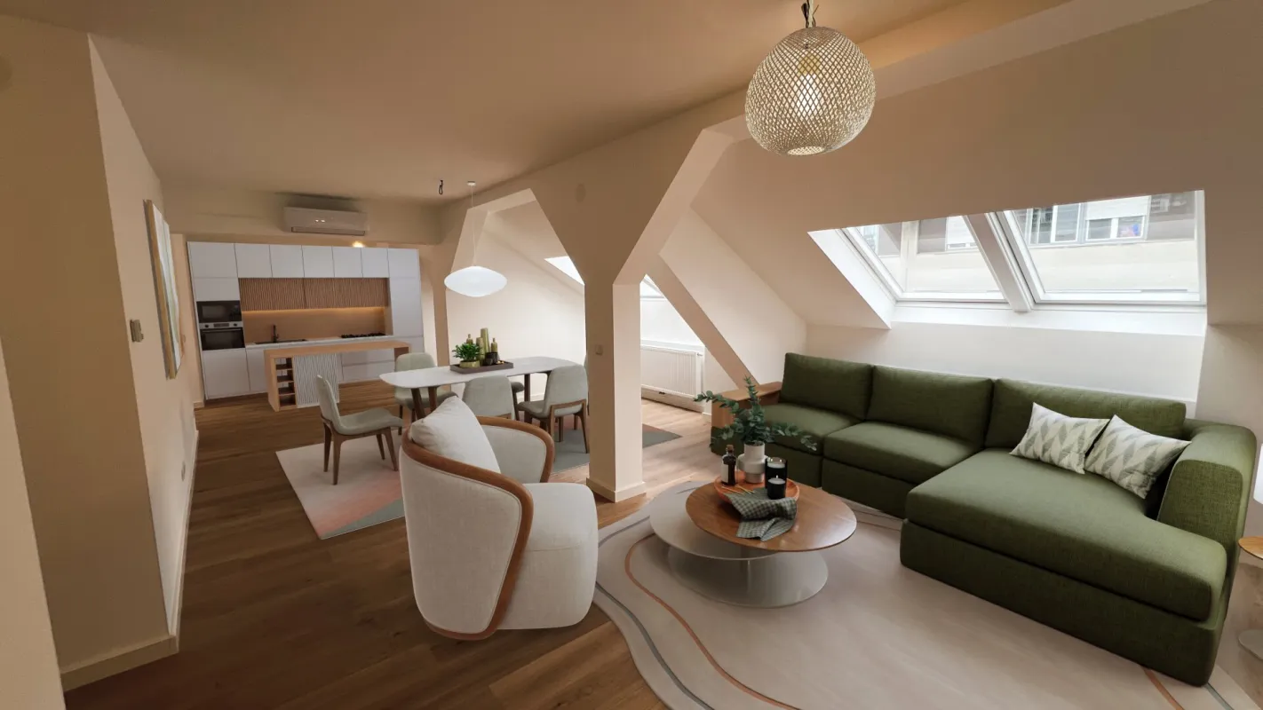 Stilvolle Dachgeschoss-Wohnung mit Terrasse! Erstbezug! - Bild 1