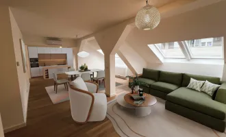 Stilvolle Dachgeschoss-Wohnung mit Terrasse! Erstbezug!