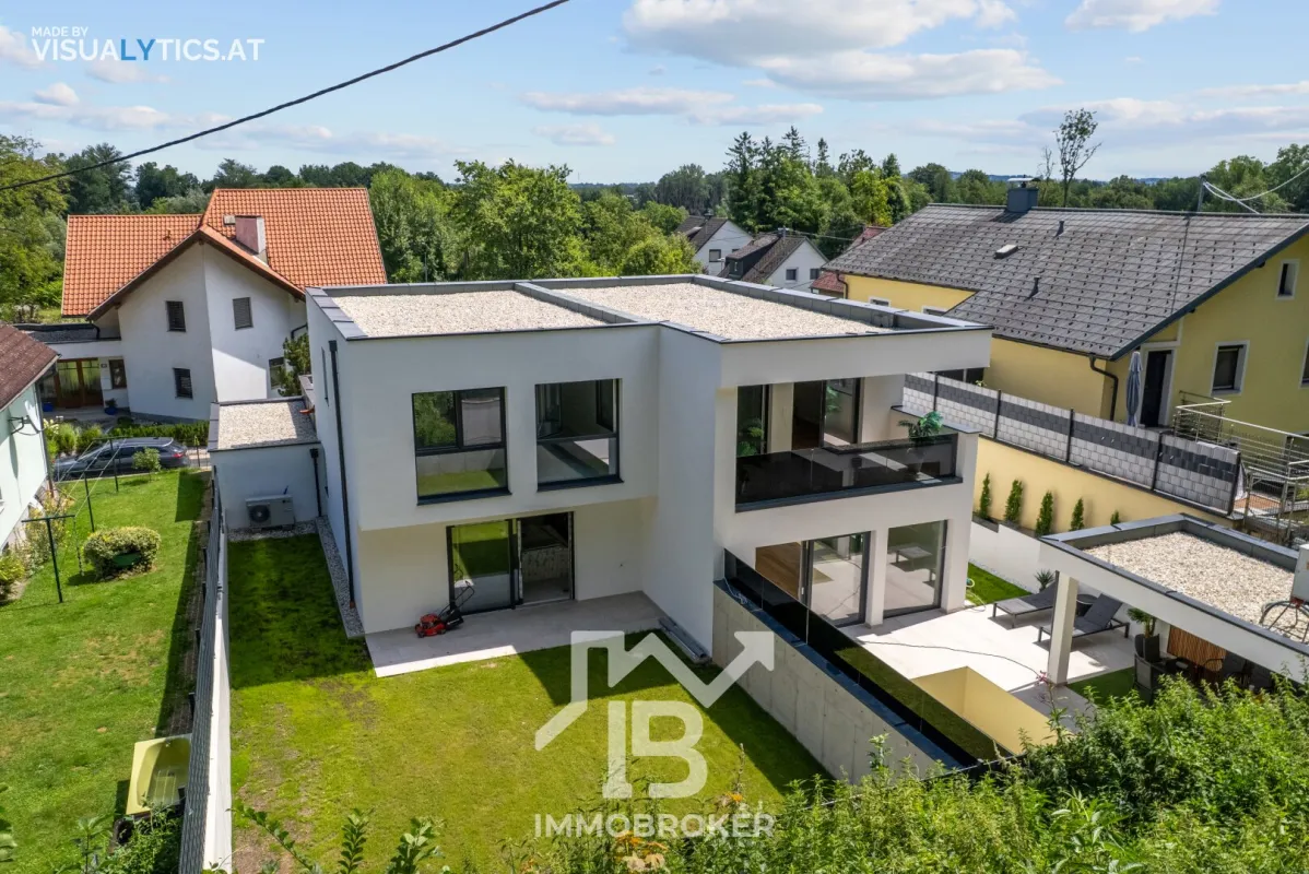 Neue Doppelhaushälfte in Enns mit großem Garten, Carport und optimaler Aufteilung! - Bild 1