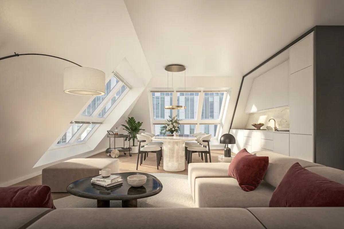Luxuriöse 4-Zimmer-Maisonette mit zwei Terrassen und über 3 Meter Raumhöhe - ANDEA Parkside Residences - Bild 1