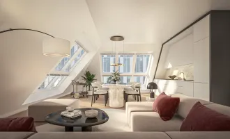 Luxuriöse 4-Zimmer-Maisonette mit zwei Terrassen und über 3 Meter Raumhöhe - ANDEA Parkside Residences