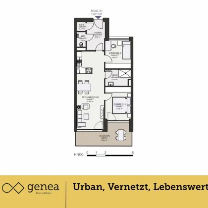 Entfalte dein Leben: MQG | ERSTBEZUG | Urbaner Wohntraum - Bild 2
