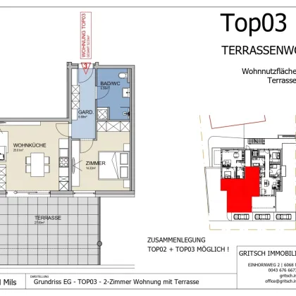 Fertigstellung in Kürze - Neubau 2 & 3-Zimmer Wohnungen in Toplage in Mils zu VERMIETEN - Bild 3