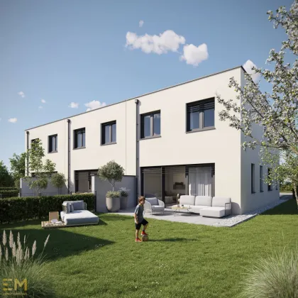 Top 2! The Oasis! Modernes Reihenhaus in Ödt, nahe dem Badesee: 5 Zimmer, Terrasse, Eigengarten, belagsfertig. - Bild 3