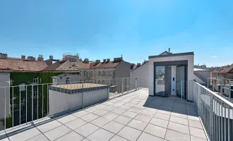 PENTHOUSE mit traumhafter DACHTERRASSE! Geschmackvoller 3-Zimmer-Erstbezug mit direktem Liftzugang