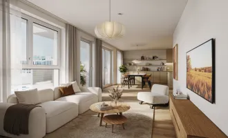 „Village im Dritten – PARK FLATS“ Provisionsfreie 4-Zimmer Wohnung mit Balkon (Erstbezug!)
