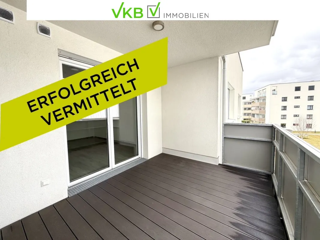 Linzer Süden – Perfekte Anbindung und ruhige Lage – Moderne 2-Zimmer-Wohnung mit Balkon und Tiefgaragenplatz - Bild 1