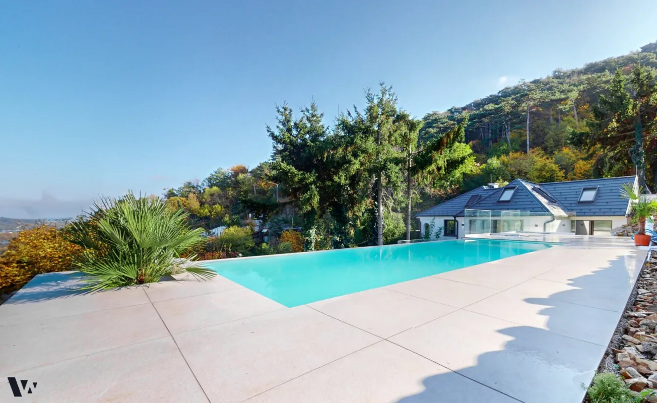 EINZIGARTIGE VILLA MIT INFINITY-POOL & BLICK ÜBER DIE DONAU - Bild 1