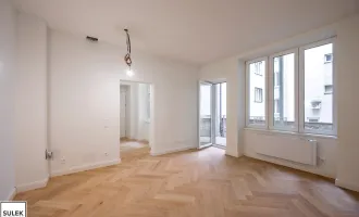 ** Sanierte 2-Zimmer-Altbau Wohnung mit Balkon in hofseitiger Lage - guter Lage **