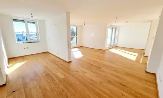 Herbstaktion! Einfach genial! Penthouse auf einer Ebene mit 2 Terrassen + Dachterrasse + 5 Zimmer + Garage + Erdwärme + Ruhelage! Nachhaltig und zukunftssicher investiert!