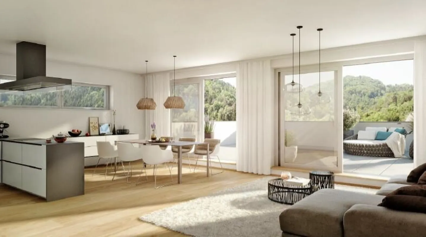 Top 2 - Baustart demnächst-Gartenwohnung in einem Dreierhaus am Oberen Bahnweg 14a in 8523 Frauental! Provisionsfrei - Bild 1