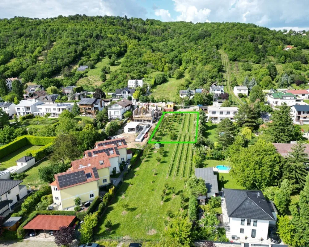 Villenbaugrund (1.335m²) in der Langenzersdorfer Kellergasse am Fuße des Bisambergs - Bild 1