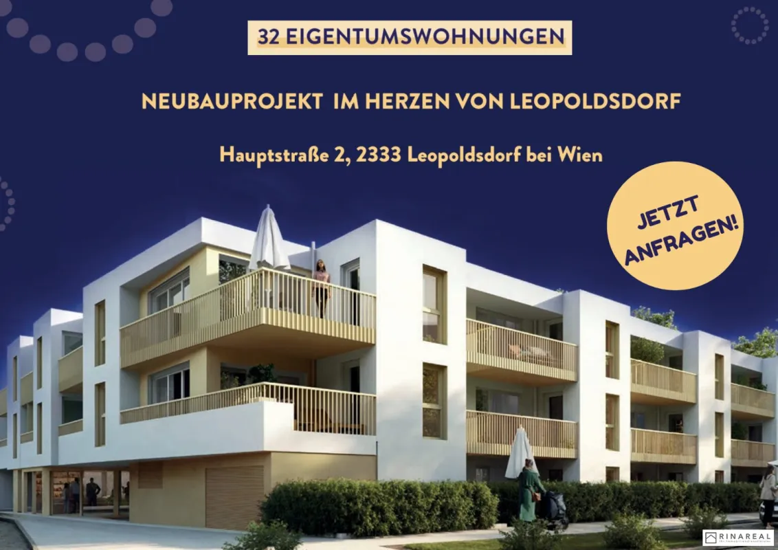 Zuhause IM LEO | Exklusive 2 Zimmer Balkonwohnung | 1.OG | Tiefgarage im Gebäude | Hauptstraße | Frühjahr 2027 - Top 20 - Bild 1