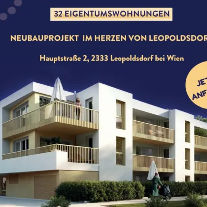 Zuhause IM LEO | Tolle 2 Zimmer Balkonwohnung | 2.OG | Tiefgarage im Gebäude | Hauptstraße | Frühjahr 2027 - Top 32 - Bild 2