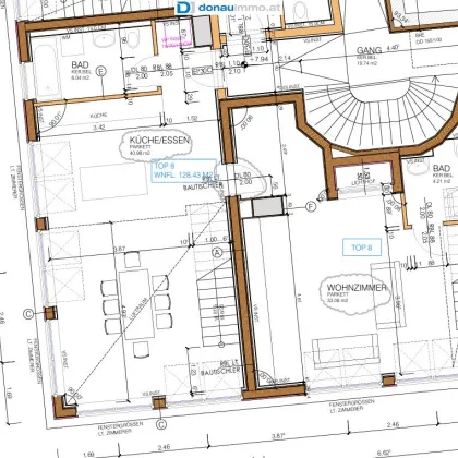 ERSTBEZUG: Feudale 3-Zimmer-Dachgeschoßmaisonette in ruhiger Top Lage mit Süd und West-Balkon und Lift - zentrumsnah DG Top 8 - Bild 2