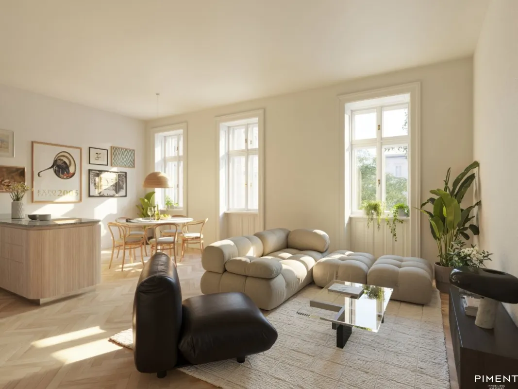 Wunderschöne 2 bzw. 3 Zimmer-Altbau Wohnung - CHIC and BRICK - Holochergasse 9 - Bild 1